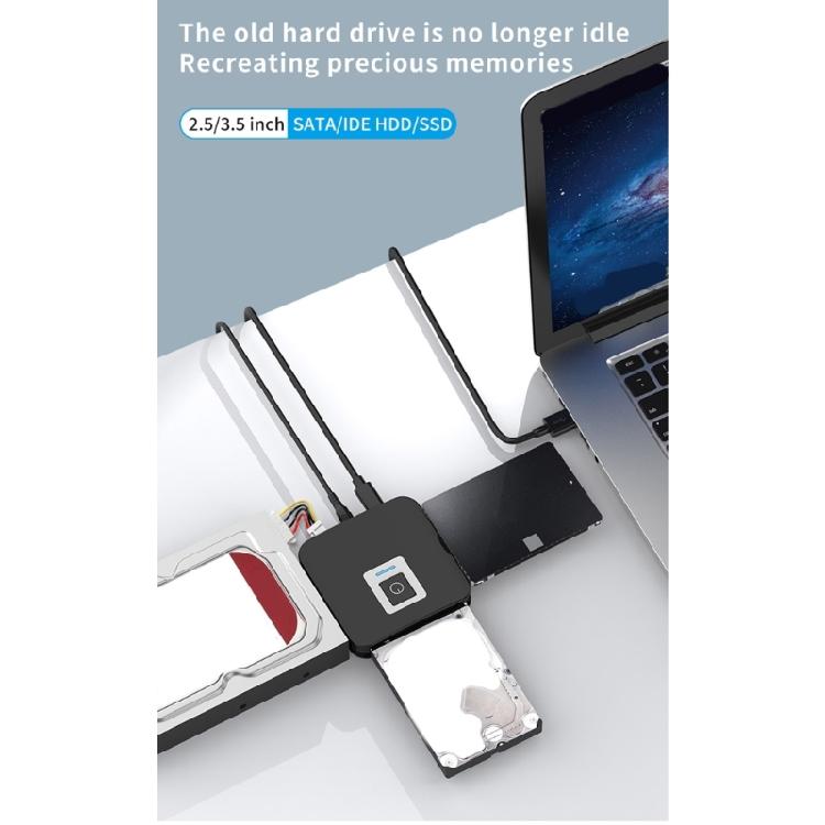USB3.0 to IDE Converter for 2.5/3.5Inch Hard Drive Supports Hard Disks Drives Conversion Adapter Efficient