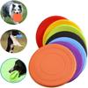 Langlebiges kaubares Haustier-Trainings-Frisbee-Spielzeug Reißfestes weiches Gummi-Flugscheibe für Hunde Bewegung Spiel Holen Trainingszubehör