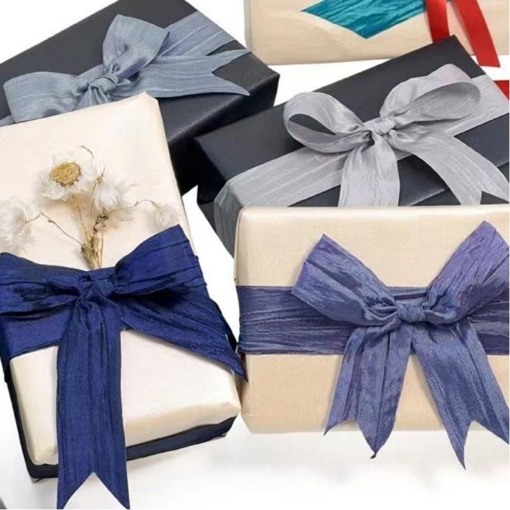 DIY Packaging Ribbon 5-Yard Gift Wrapping Ribbon Korean Pleated Ribbon Jewelry Display Packaging