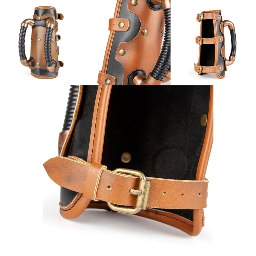Gearduke Steampunk Cosplay Medieval Retro Knight Arm Bracelet Wristband Unique Design!
