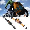 Automatic Ratchet Straps 2M Length 220lbs Load Bearing Capacity For Motorcycle Luggage Vehicle Cargo Secure Fastening