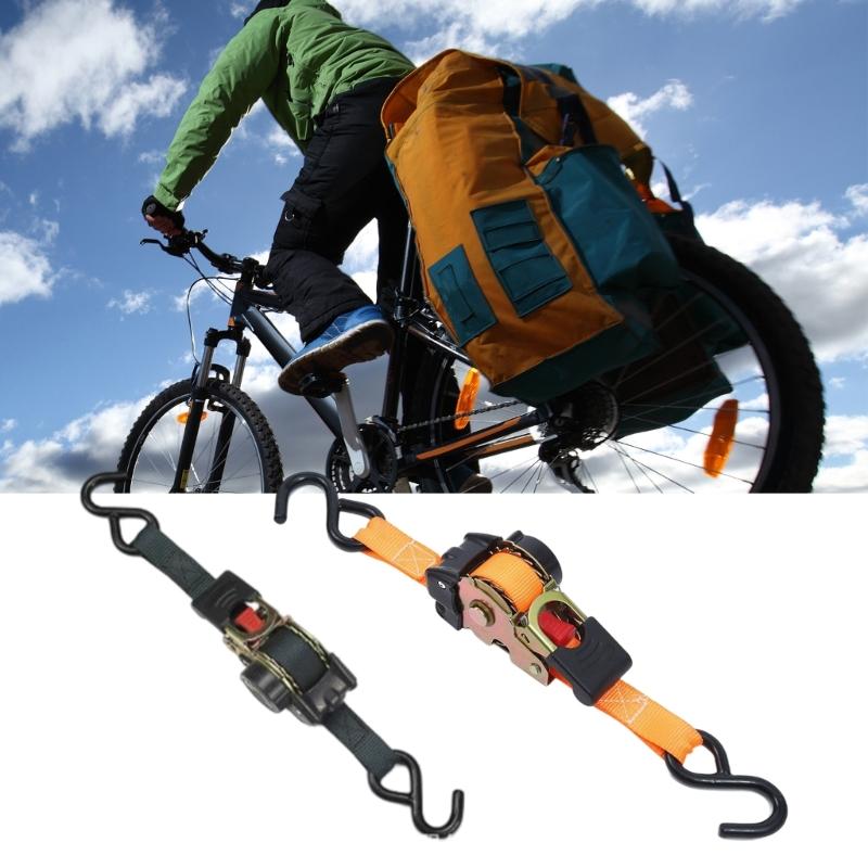 Automatic Ratchet Straps 2M Length 220lbs Load Bearing Capacity For Motorcycle Luggage Vehicle Cargo Secure Fastening