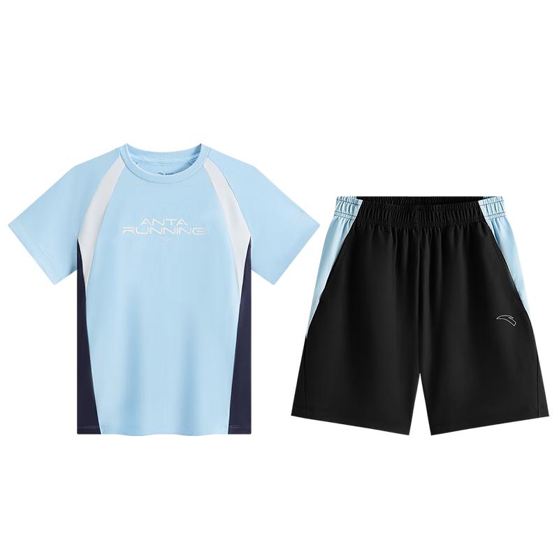 

Anta Kids Boys Summer Water-Cooling Short-Sleeve Sports Set 175
