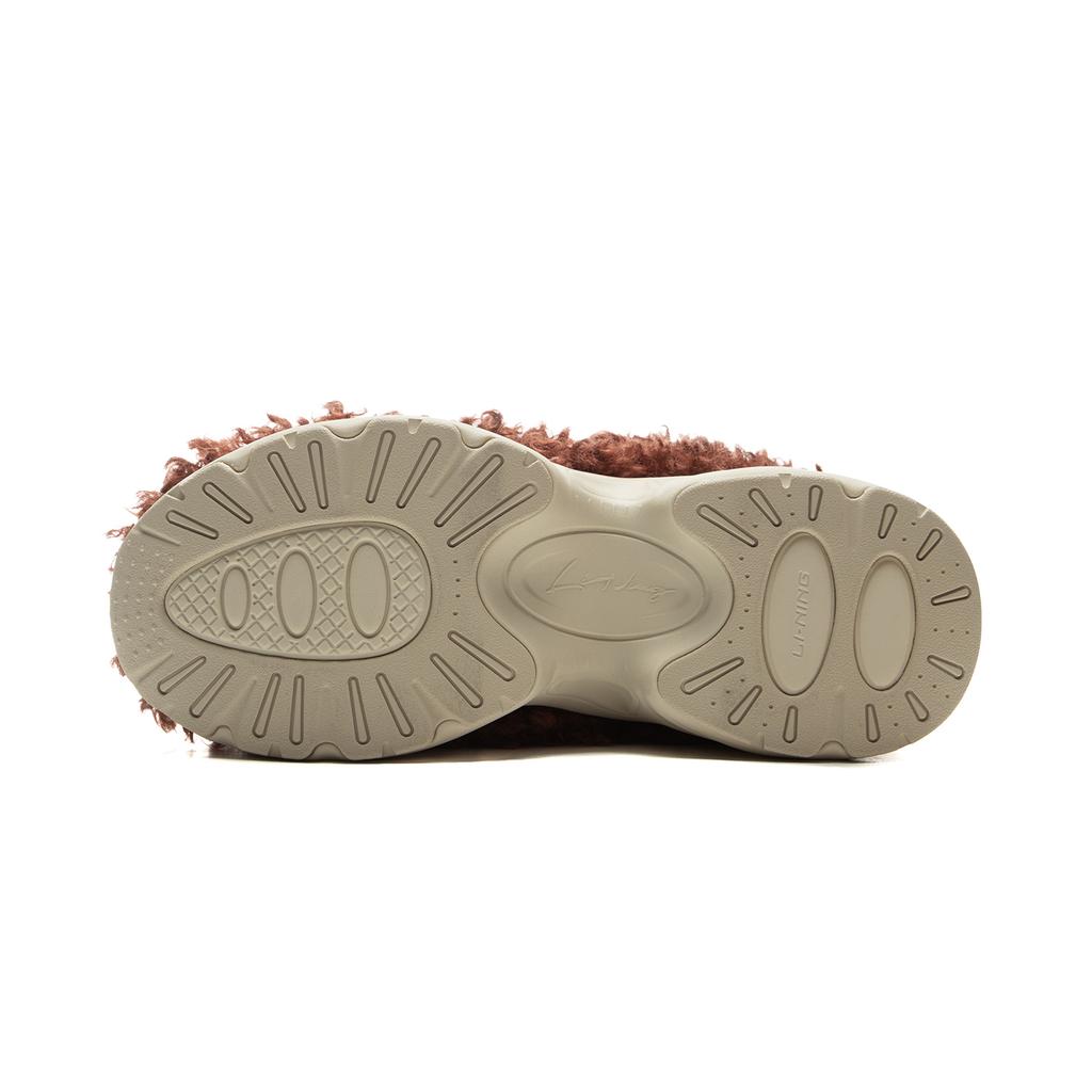 New LiNing Sports Life Collection Anti Slip Wear Resistant Low Top Casual Shoes Women's Dan Chestnut Brown AGCU552-2