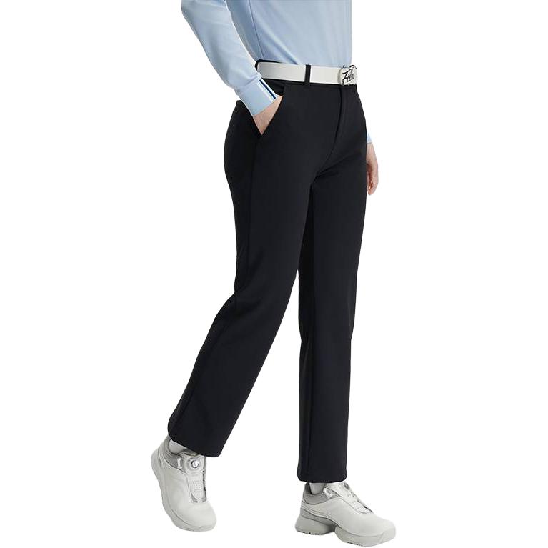 Fila Golf Series Solid Color Soft Comfortable Simple Casual Pants Women Bottoms Black A11W445601F-NV