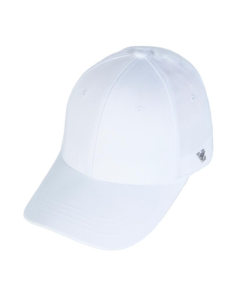 Bajal Vz Studded Oversized Ball Cap White