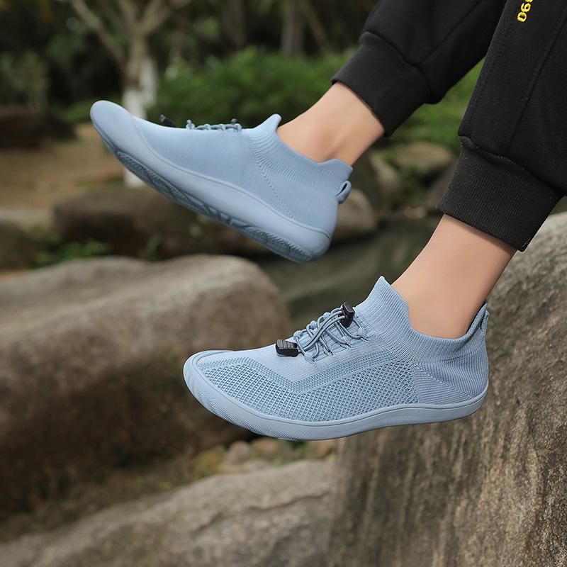 Unisex Breathable Comfort Knit Walking & Running Shoes - Soft Sole, Casual & Sports Style