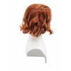 reddish brown medium short curly hair synthetic wig | retro movie theme party character cos wig set | short curly wave wig