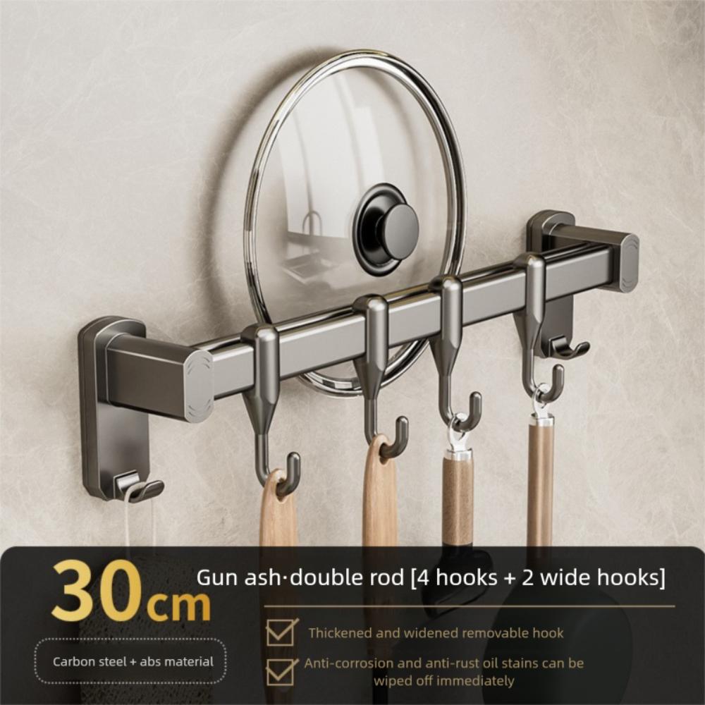 

з Гачком Кухонний Гачок Настінний Підвісний Стрижень Міцна Полиця для Зберігання Побутовий 30cm