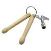 Professional Percussion Keychain Combo Wooden Sticks And Adjustable Lock Portables Music Accessory