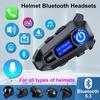 A1 Motorradhelm Bluetooth-Headset Kabelloses LCD-Display Freisprechen Musik-Headset IP67 Wasserdicht Radfahren Anruf