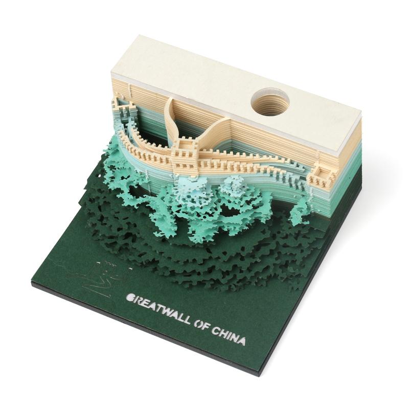 Bulk New Creative Products Customized Corporate 3D Paper Kawaii Memo Pad Corporate Gifts for Promotion and Decoration мятный