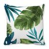 Watercolor tropical green leaf banana leaf Digital printing short plush pillow covers for sofa office cushion cover home goods