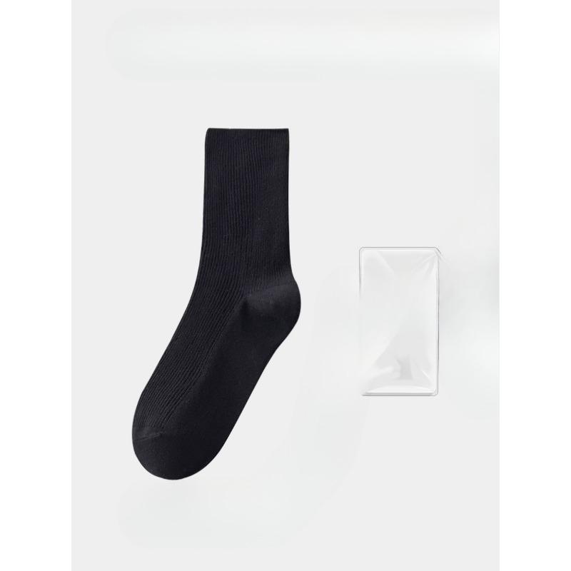 Female Spring and Autumn Color Boneless Deodorizing Sweat Absorbing Pile Socks