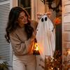 Halloween Hängendes Schaukel-Ornament mit leuchtendem Hut für Veranda Feiertagsdekoration