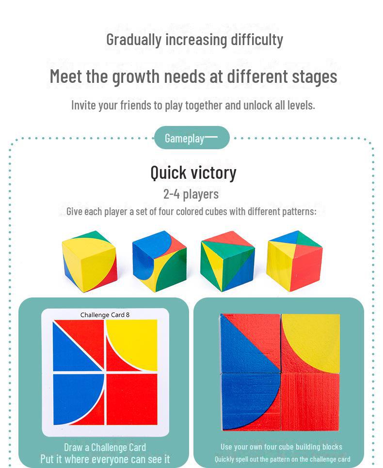 Cube Space Creative Puzzle: Educational Building Blocks for Young Children's Logical Thinking and Intelligence Development.