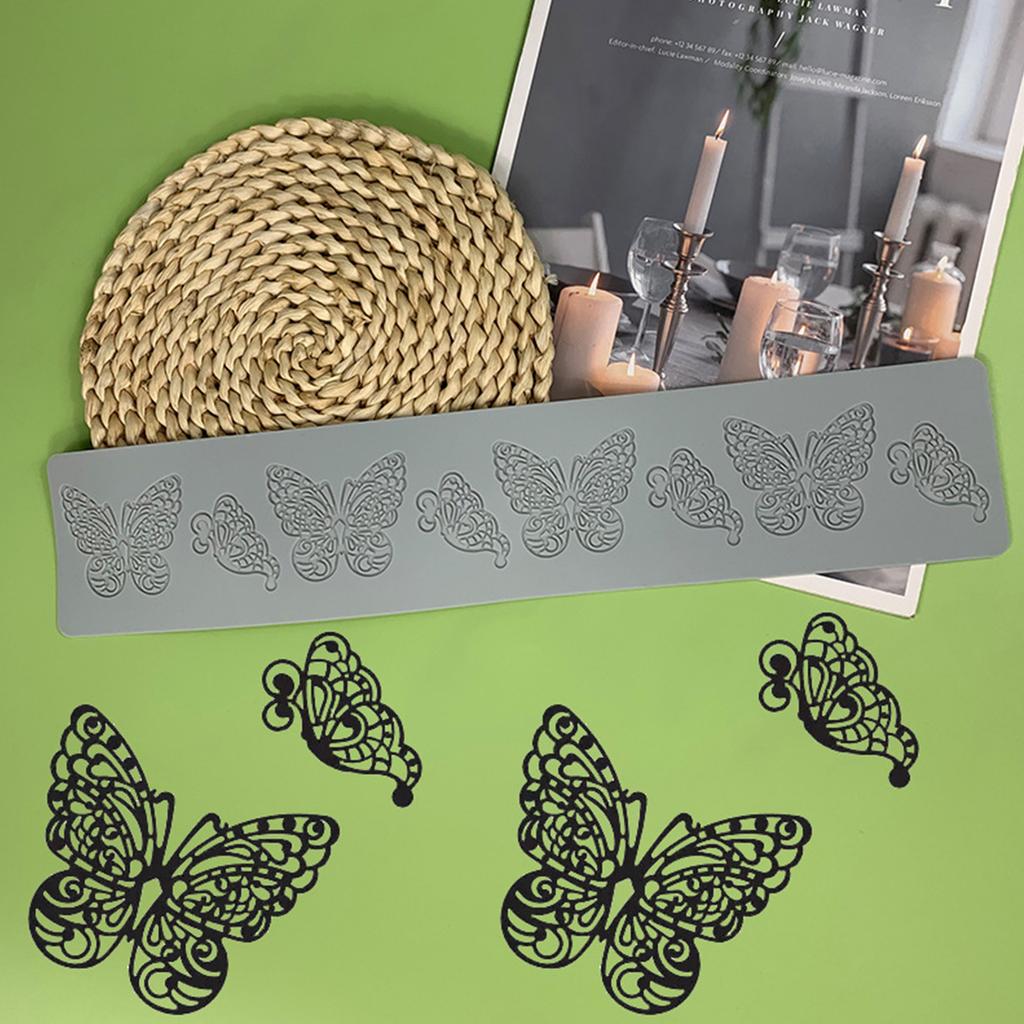 Hollow Out Butterfly Honeycombs Sugar Flipping Lace Pad DIY Chocolate Thin Crisps Cake Decoration Baking Silicone Mold