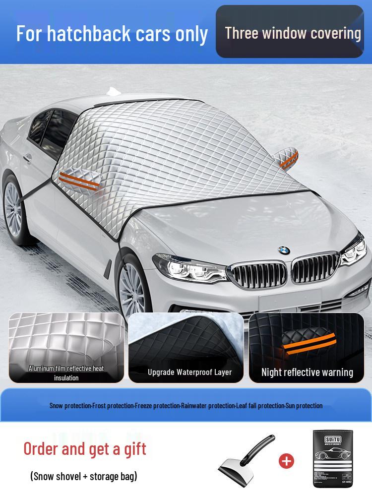 Winter Car Windshield Snow and Frost Protection Cover Default