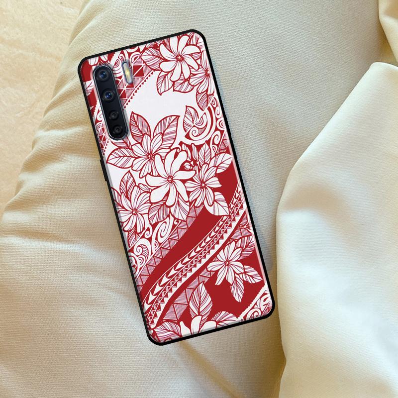 Maori Polynesian Samoan Tribal Case For Oppo A17 A94 A74 A54 A60 A40 A80 A16 A76 A96 A98 A58 A78 A18 A38 A57 A15 A5 A6 Pro