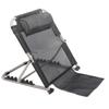 Adjustable Lifting Bed Backrest 6 Gears Foldable Bed Backrest with Head Pillow for Reading Patient Care S Size Black