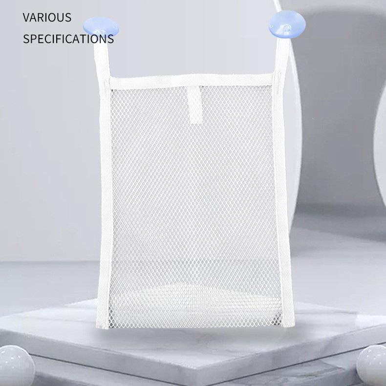 Large Capacity Mesh Storage Bag for Baby Bath Toys with Suction Cups