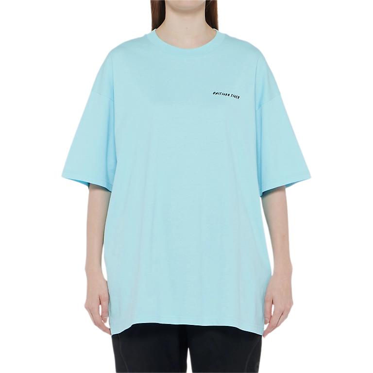 Onitsuka Tiger Oversized Graphic T-Shirt Unisex Tops Light-Blue 2183B532-400