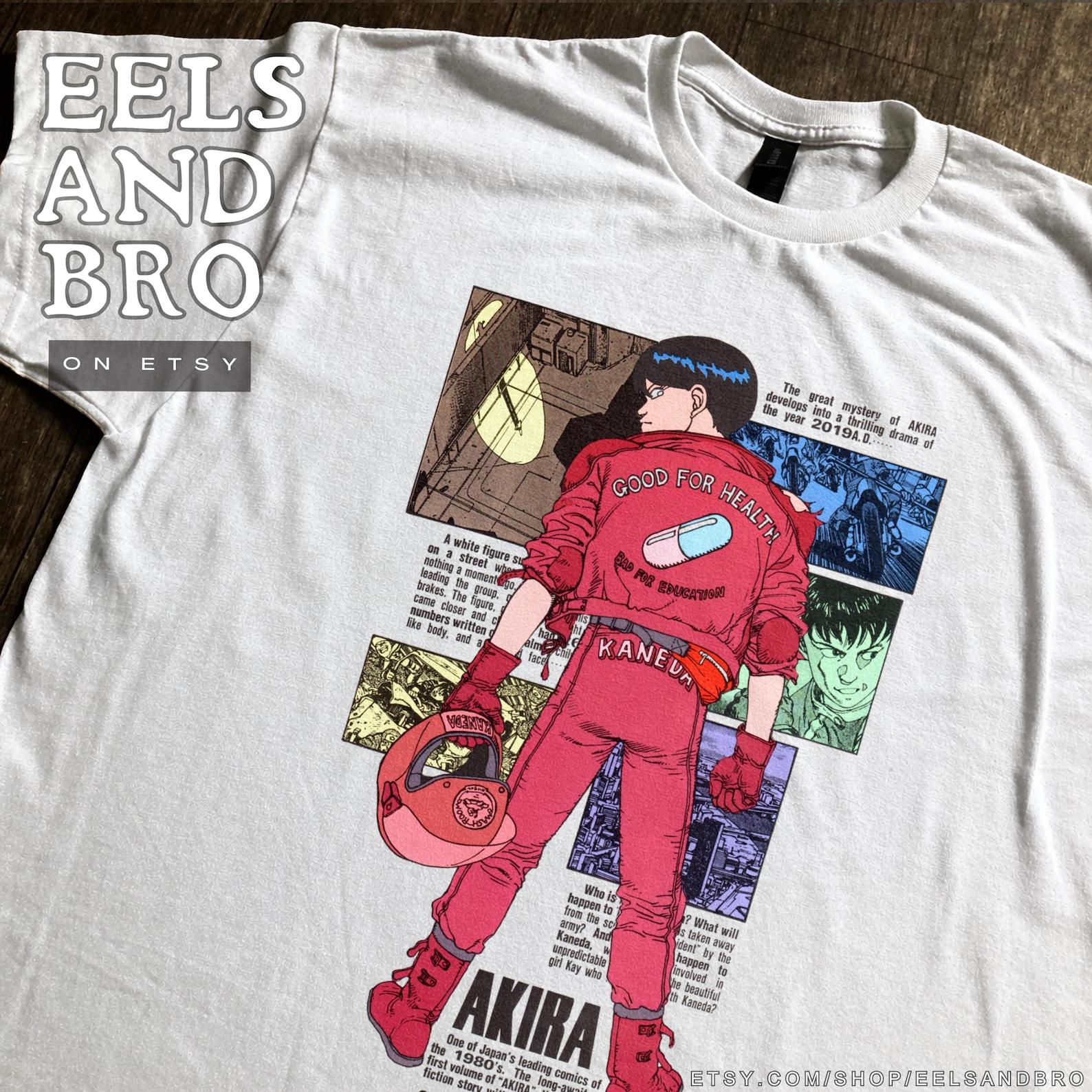 Kaneda AKIRA good for health bad for education (choose your t-shirt style) M