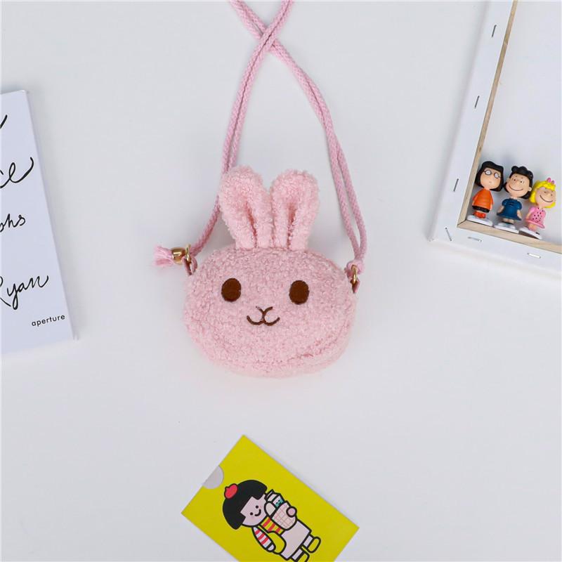 Adorable Mini Plush Rabbit Shoulder Bag For Kids With Cute Cartoon Design And Soft Fabric