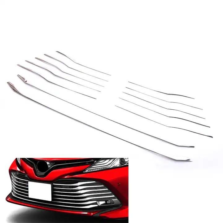 Fits 2017-2021 Toyota Camry XV70: Rear Guard Plate, Door Edge Strip, Grille, and Other Exterior Parts.
