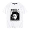 Japanese anime Attack on Titan handsome printed summer 100% cotton T-shirt fashion casual men's streetwear