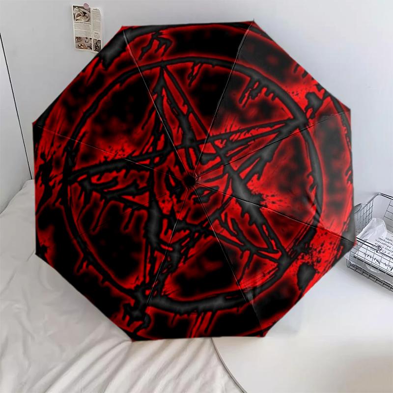 

1 шт. Автоматична складана парасолька - Мультяшний візерунок, Портативна та складана конструкція з 8 спицями, Різдвяні подарунки на День народження