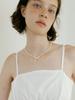 Lucir Zu Pearl Ribbon Necklace