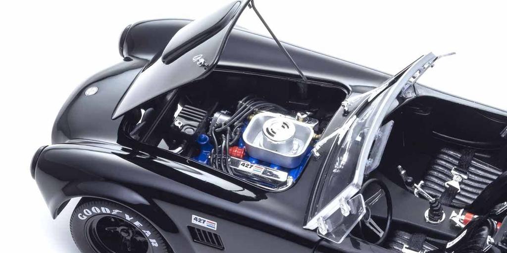 Kyosho Original Shelby Cobra 427 Black Finished Product KS08047BK 1/18 S/C
