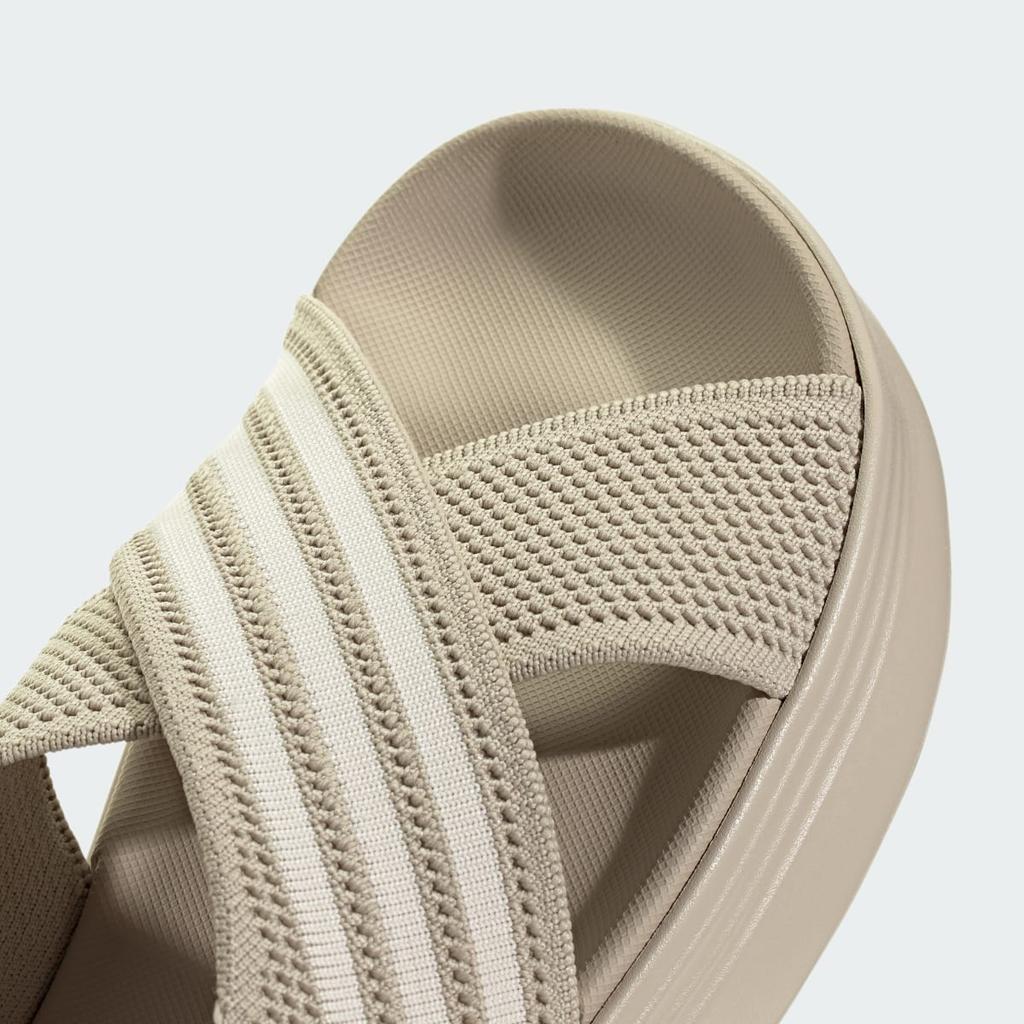 adidas LIFESTYLE SANDAL KK0395 Unisex Sportswear Sandals Wonder Beige / Wonder White / Wonder Beige