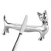 Stäbchenhalter Ständer für Essstäbchen Katze Ständer Löffel Abendessen Dackel Metallständer Tier Handwerk Besteck Chinesisch Holzhalter