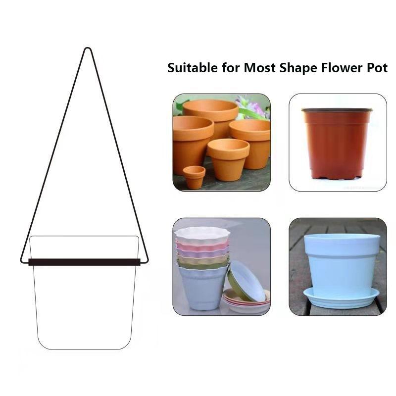 001-ZJY-ST2A ZJY-ST2 Detachable Hanging Flower Pots with Wall Hooks (2 Set)