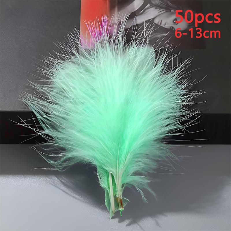 6-13cm Turkey Feathers 50pcs Decoration Small Big Long For Crafts Clothing Dreamcatcher Making Carnival Pluma Chicken Mix Colors