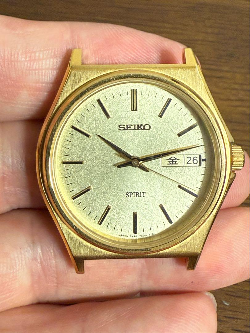 

[Б/У] Полированные часы SEIKO 7N48-7000 Spirit с замененной батарейкой