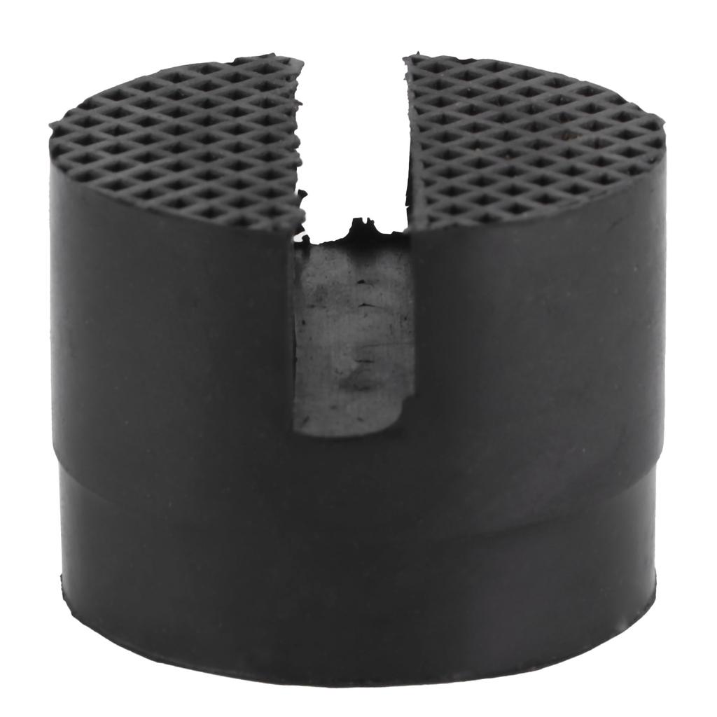 Slotted Frame Rail Floor Jack Adapter Lift Rubber Pad Stand Holder 5cm 1.96inch Diameter