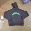 Maglione con stampa ragnatela, con cappuccio, pullover, casual, largo, nuovo
