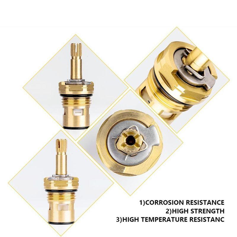 A20F-994053-0070A Badezimmer Küchenarmatur Ersatzventilkartusche, 4Z-24H Heiß und Kalt Messing Ersatzstift