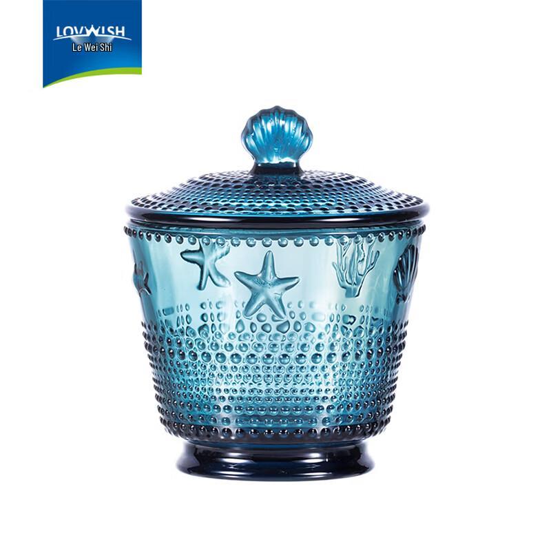 

LOVWISH Ink Blue Ocean Double-Wall Glass