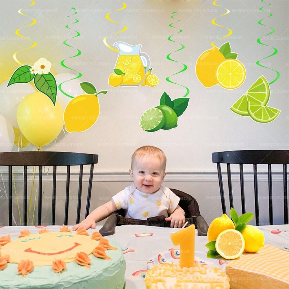 

Воздушный шар, бумажный кекс, ботворезы, декор для вечеринки в честь дня рождения, украшения для вечеринки в лимонном стиле, украшение для бассейна