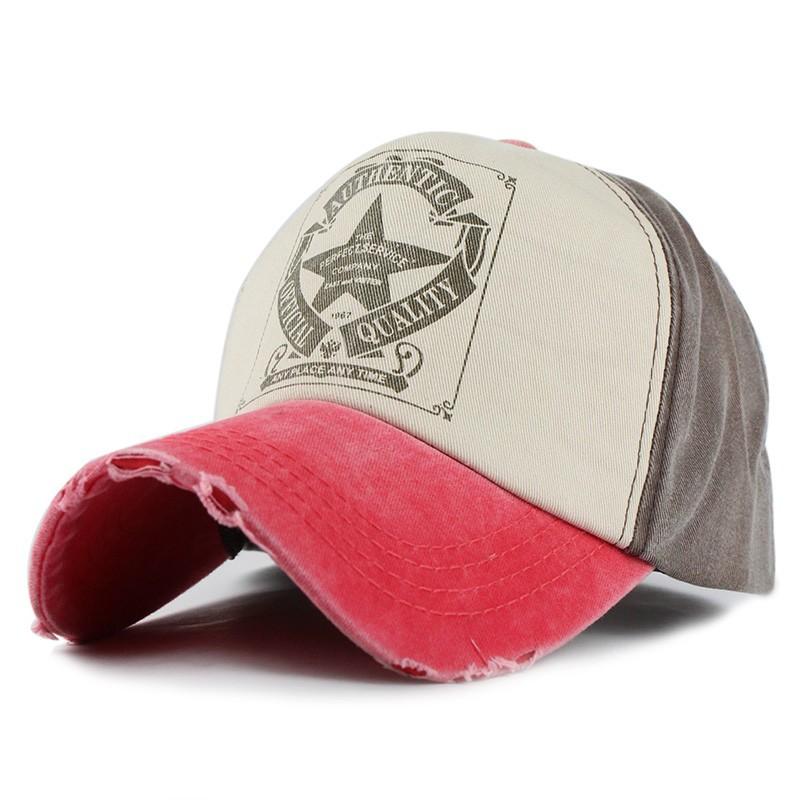 Pure Cotton Color Matching Baseball Cap Neutral Casual Cap Adjustable Sun Hat Four Seasons Wide Brim Hat Casual Versatile