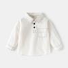 2-10 Years Kids Boys Lapel Long Sleeve Pullover Spring Autumn Coat