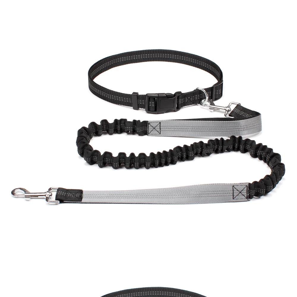 Hand Free Dog Leash for Pet Walking Running Jogging Adjustable Dog Leash Waist Belt Chest Strap Traction Rope Dog Accessories