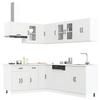 11 Piece Kitchen Cabinet Set Kalmar White Wood Based Panel