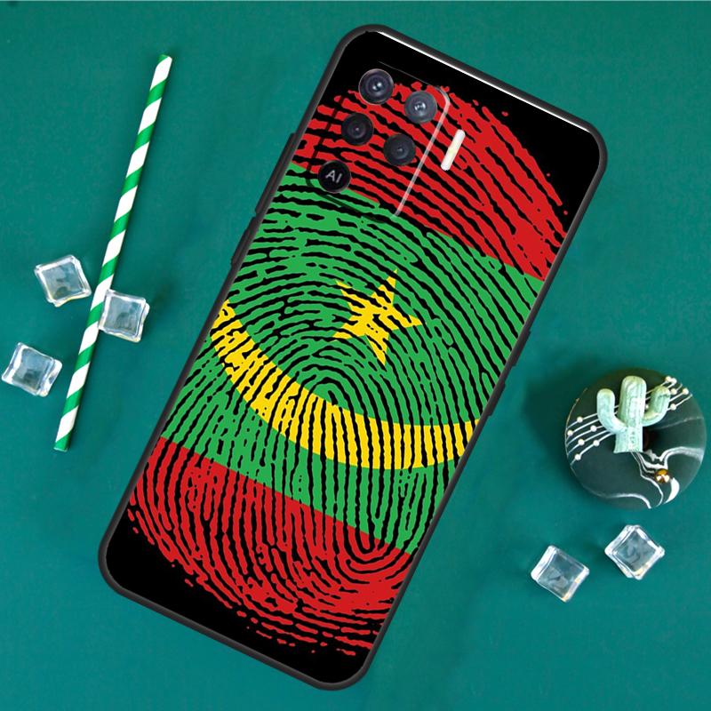 Mauritania Flag Phone Case For Oppo A18 A38 A58 A78 A98 A40 A60 A80 A91 A15 A17 A74 A94 A54 A57S A16 A76 A96