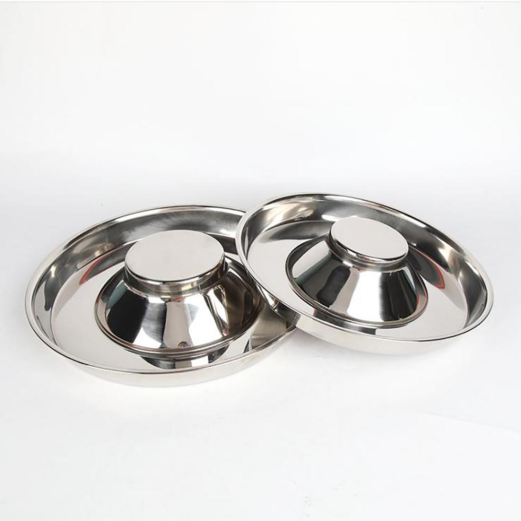 Dog Bowl Stainless Steel Slow Feeder Dog Bowl 26cm Diameter Gift