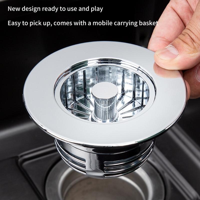 Sink Drain Filter Screen Bounce Cores Sink Drain Plug Sink Basins Drain Baskets Sink Stopper for Bathroom Kitchen